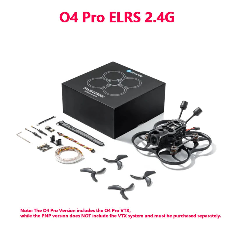 BETAFPV Pavo20 Pro II Brushless Whoop Quadcopter O4 Pro Version 2.2" Cinewhoop FPV Drone with O4 Pro Camera
