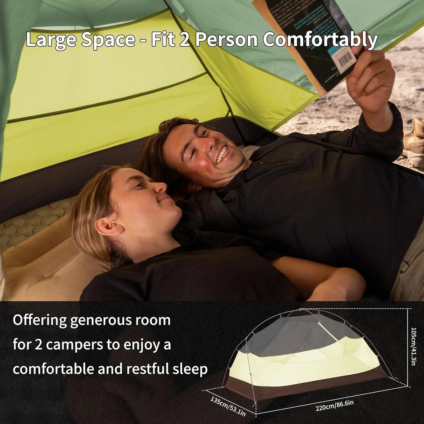 Naturehike Mongar BASE Camping Tent For Two To Three People