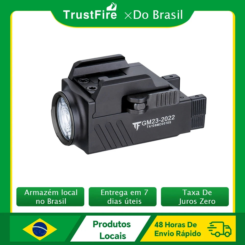 TrustFire GM23 Tactical LED Pistol Light 800 Lumen USB Rechargeable