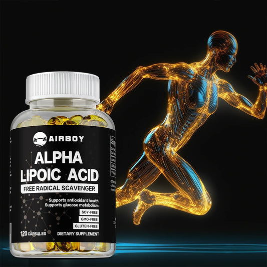 Alpha Lipoic Acid Softgels - Supports Nervous System Health, Powerful Antioxidant, Promotes Metabolism, Healthy Aging