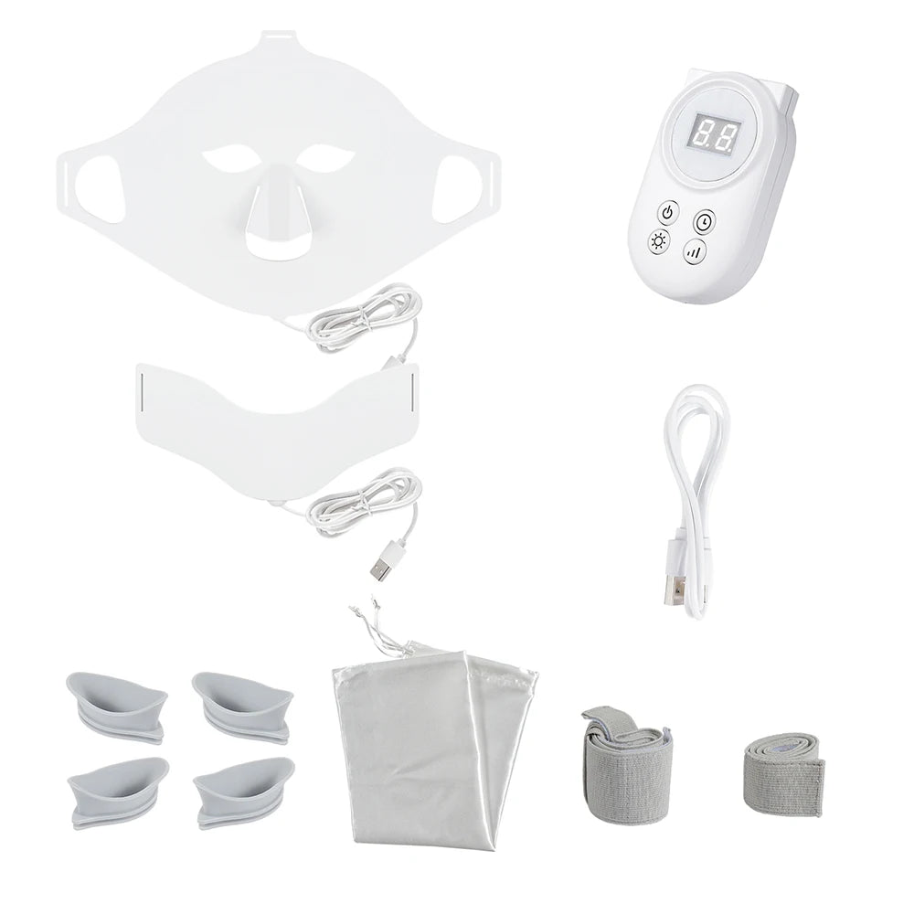 Foreverlily 7 Color Photon LED Face Mask 3D Silicone