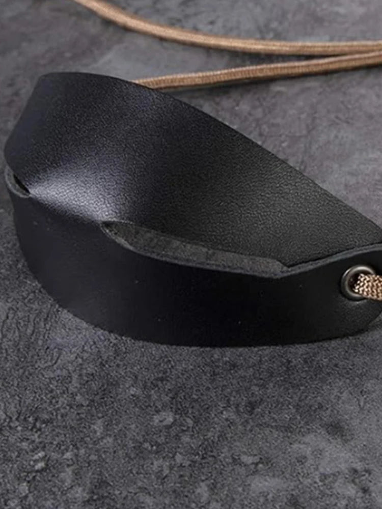 Handmade Leather Shepherd Sling Pouch For Slingshot Outdoor Use