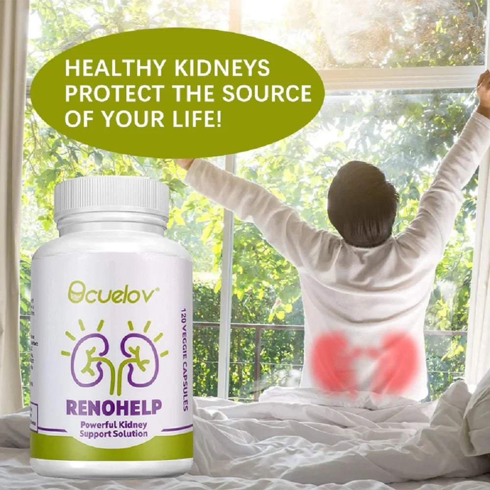 Kidney Health Capsules – Cleanse and Detoxify, Promote Kidney Health, and Support Bladder and Urinary Tract Health