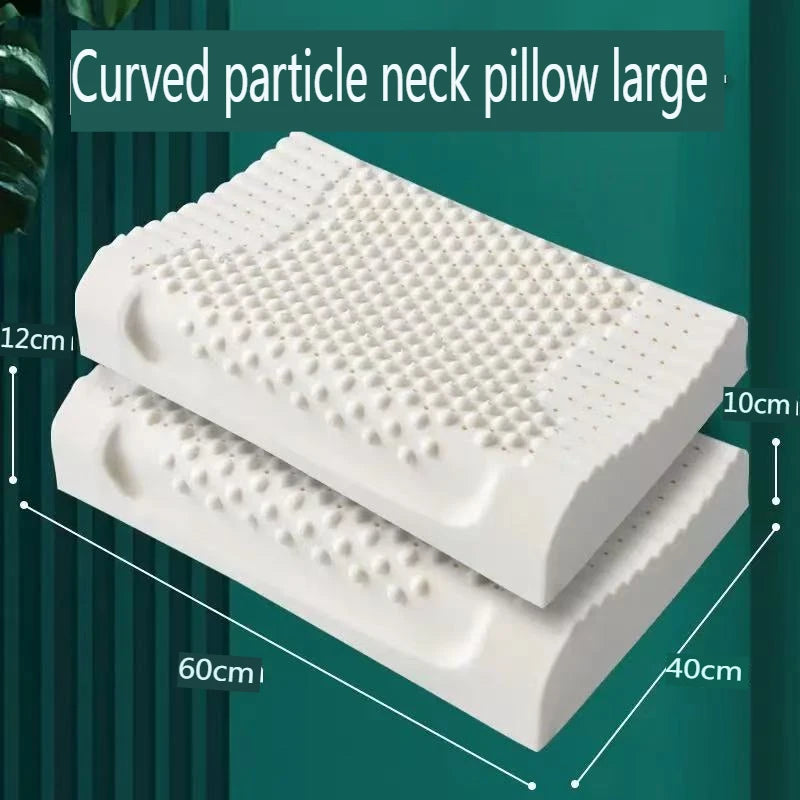 Natural Latex Neck Pillow Pressure Relief Pillow Adult/Child Health Sleep Pillow Cervical Sleeping Pillow