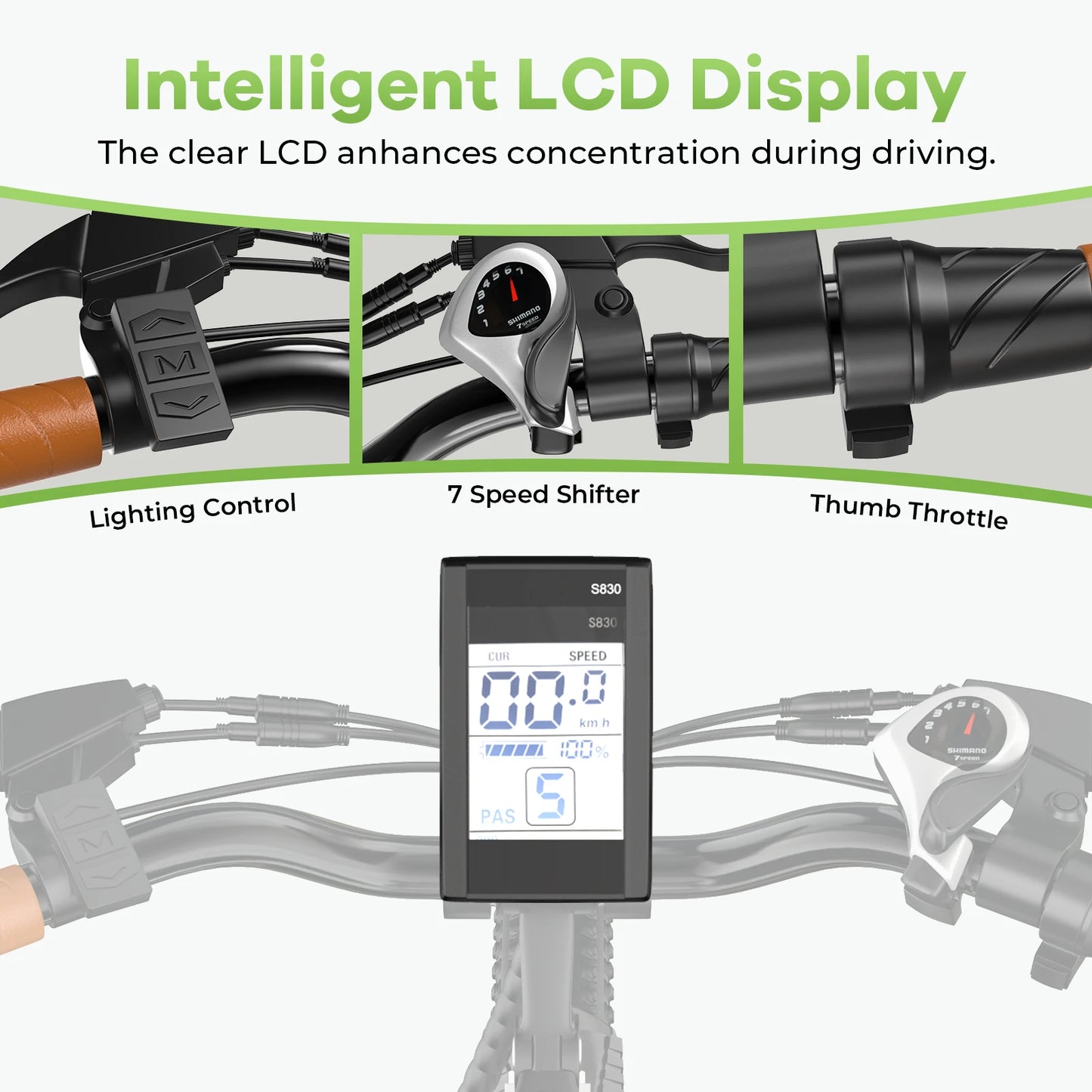 CYBERVELO EK2 1000W Electric Bike With Removable Battery