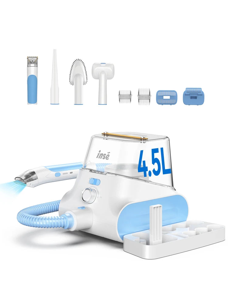INSE P30 Pet Grooming Vacuum Ultra Quiet Hair Clipper Kit
