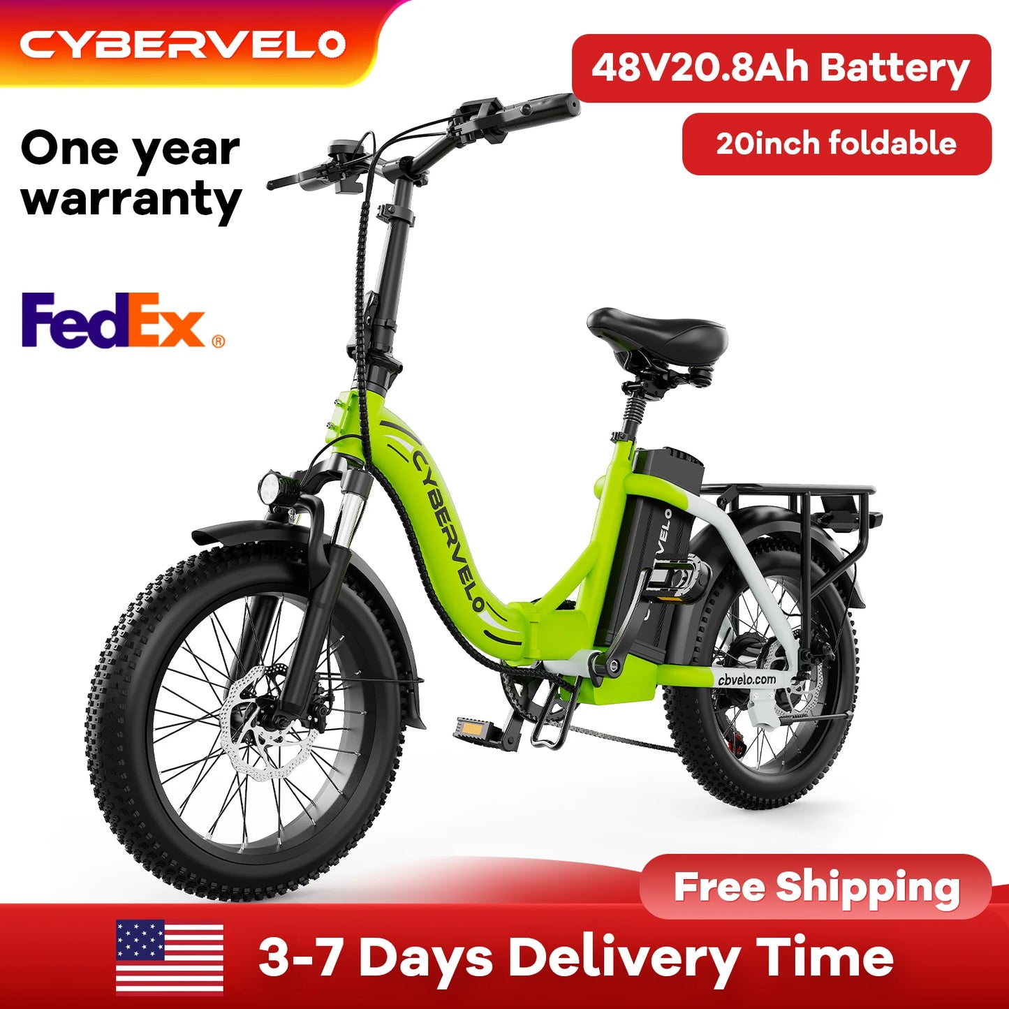 CYBERVELO Mars700 Foldable Electric Bike For Adults