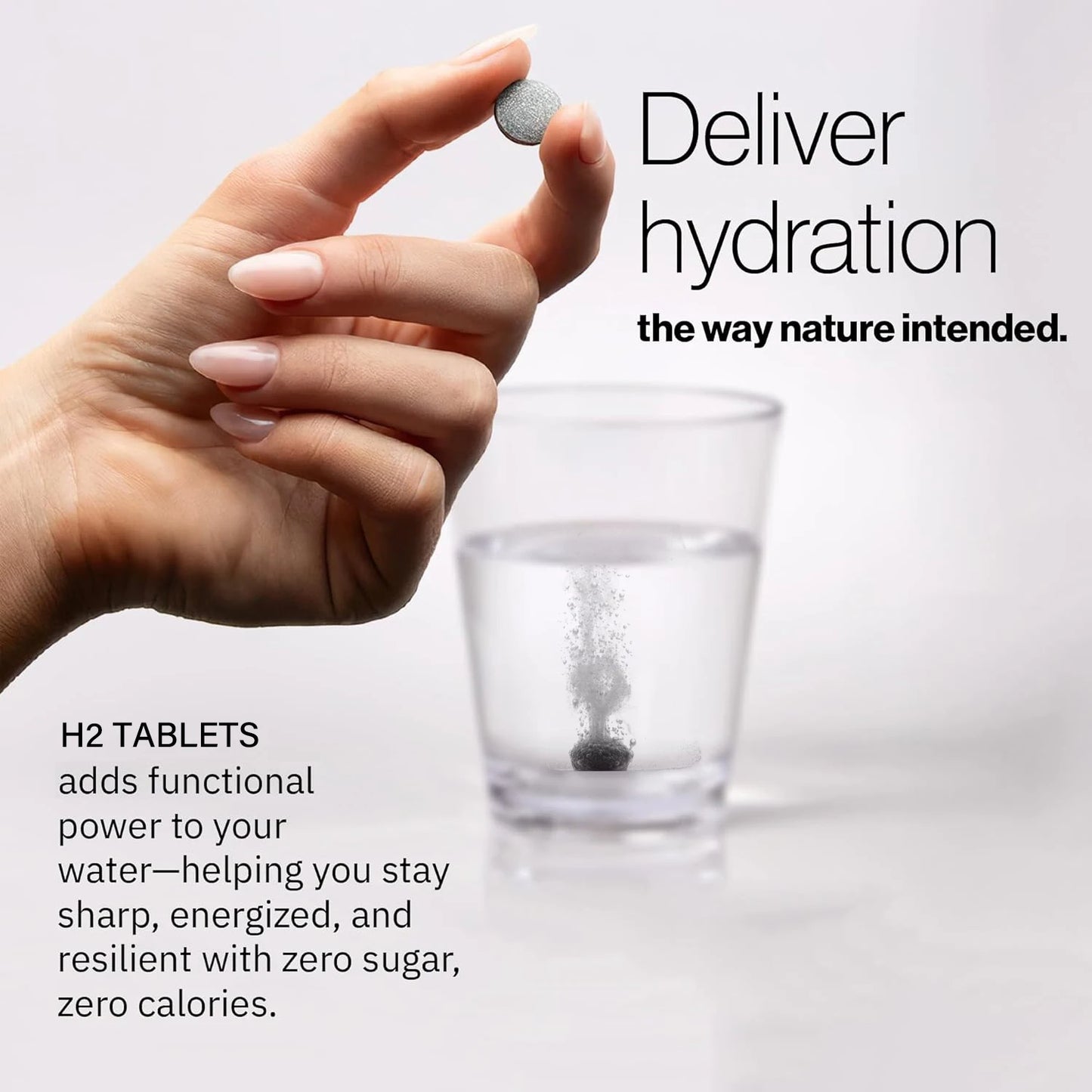 Molecular H2 Hydrogen Water Tablets with Magnesium, 12PPM Hydrogen Tablets Support Cellular Health, Recovery, Cognitive Function