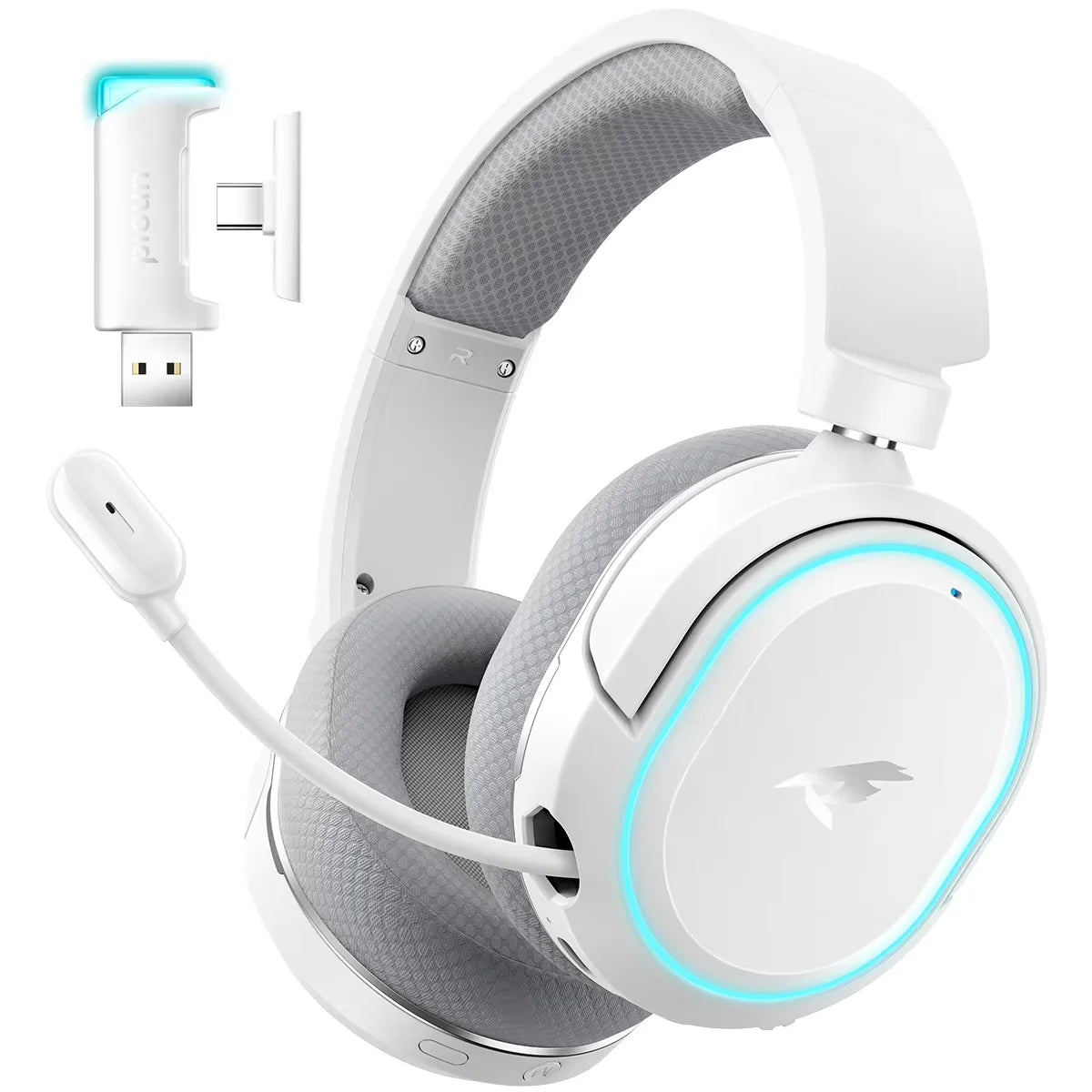 Picun G2 Wireless Gaming Headset 2.4GHz Bluetooth 7.1 Surround ENC Mic
