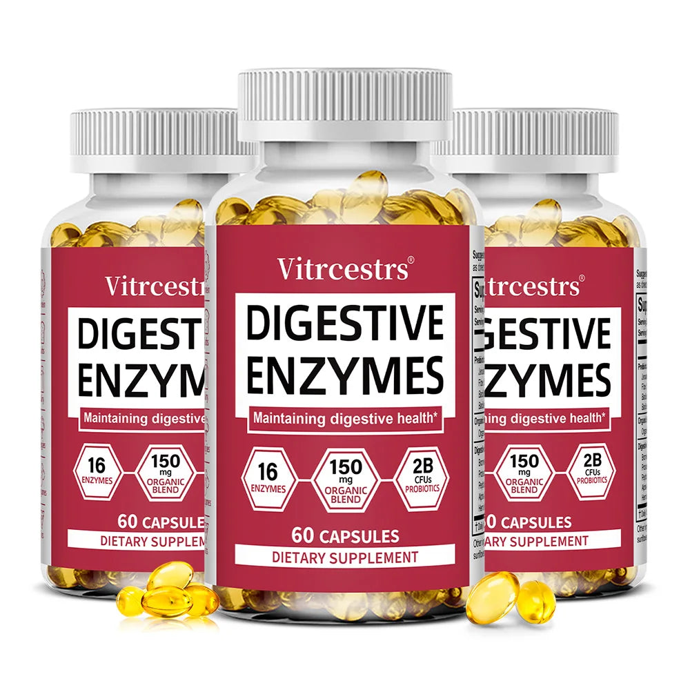 Digestive Enzyme Supplement Capsules – Promote Digestive Health, Support Gut Health, Suitable for Both Men and Women