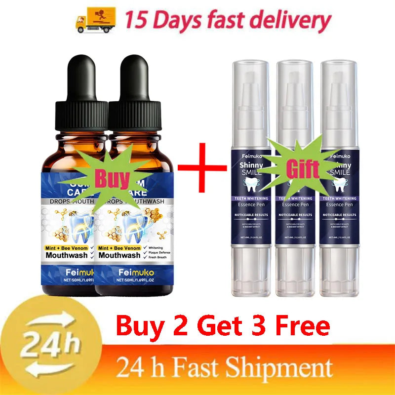 Repair Damaged Gums Essence Relieve Sensitive Gums Atrophy Swelling Reduce Bleeding Halitosis Whiten Teeth Improve Oral Health