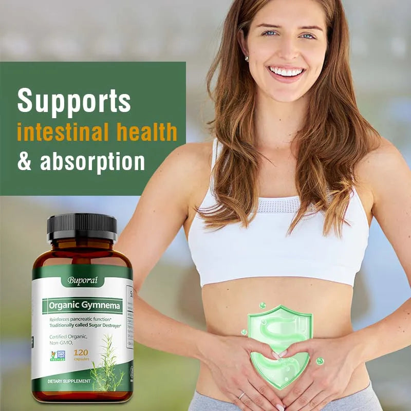 Organic Gymnema - Promotes Intestinal Health and Nutrient Absorption, Strengthens The Immune System, and Boosts Natural Energy