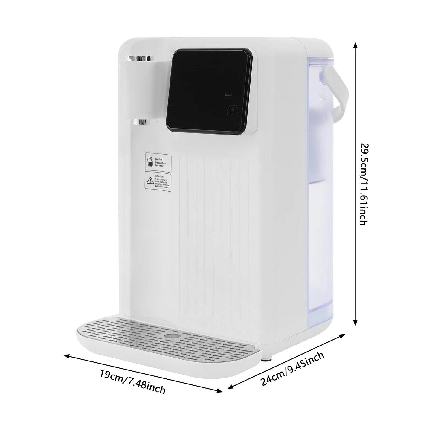 Instant Hot Water Dispenser With LED Control Panel Temperature Adjustable