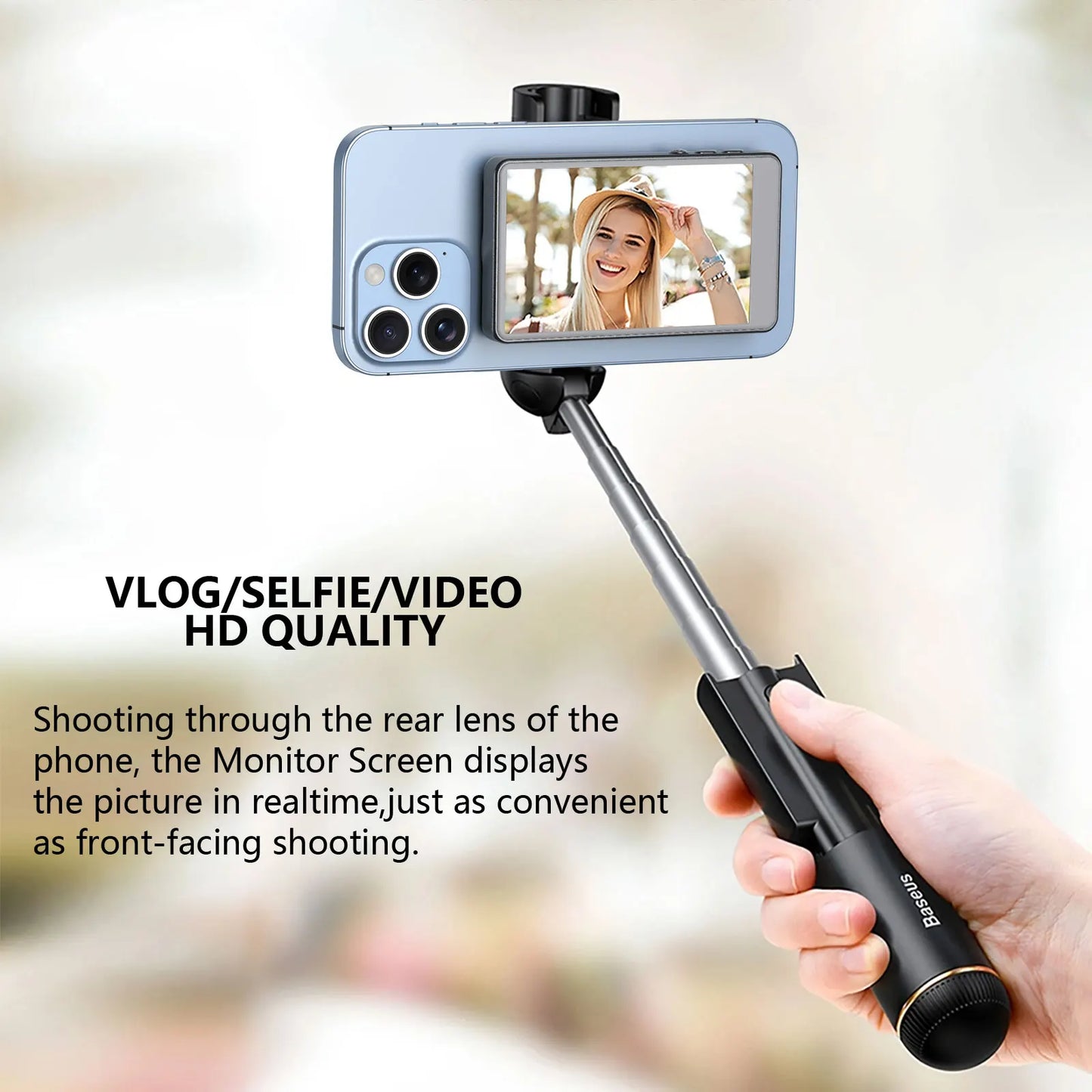 Unitedtime Vlog Selfie Monitor For Phone With Magnetic MagSafe Mount