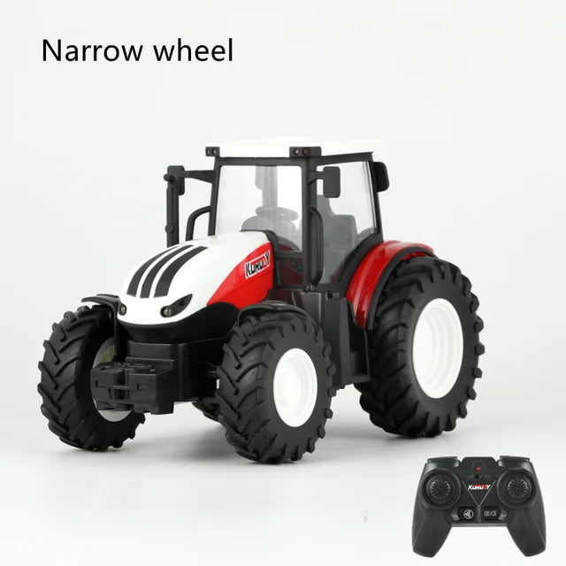 2.4G RC Farm Tractors Car 1/24 Radio Controlled Cars and Trucks with Light Simulated Engineering Truck Model Toys for Children