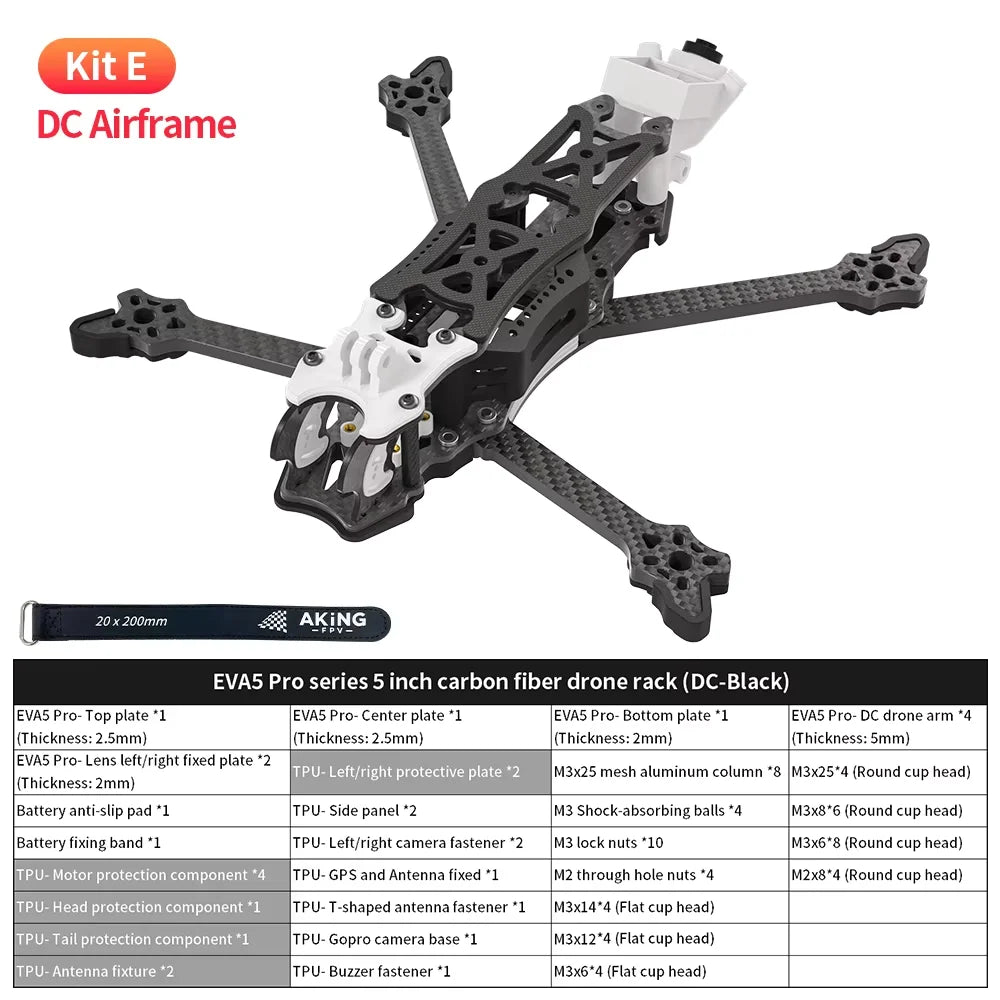 GYFPV 5 Inch DC/XH FPV Drone Frame, Freestyle Racing Quadcopter Support DJI O4 Pro Digital & Analog FPV System