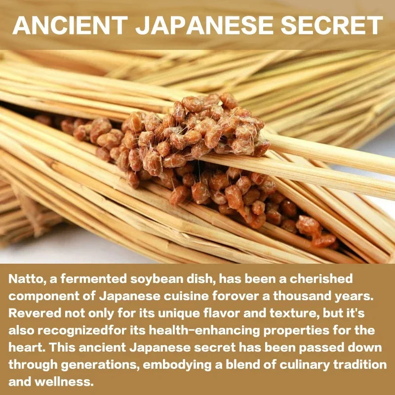 Nattokinase - Beauty and Skin Care, Promotes Blood Circulation, Maintains Blood Pressure Balance, Supports Heart Health
