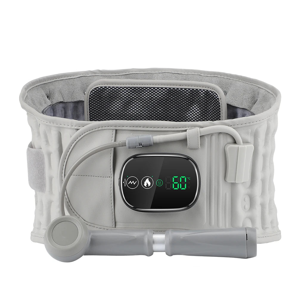 PASTSKY Rechargeable Heating Waist Back Massage Belt With LED Light