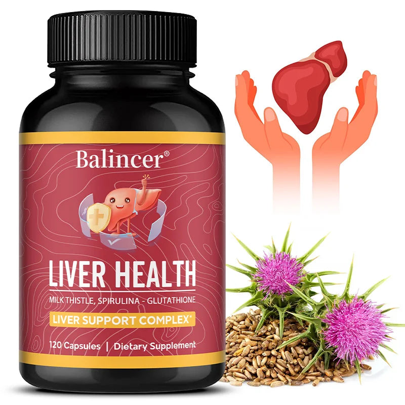Liver Health, with Dandelion, Milk Thistle Extract, Supports Liver Cleanse, Liver Detox Function, 120 Vegetarian Capsules