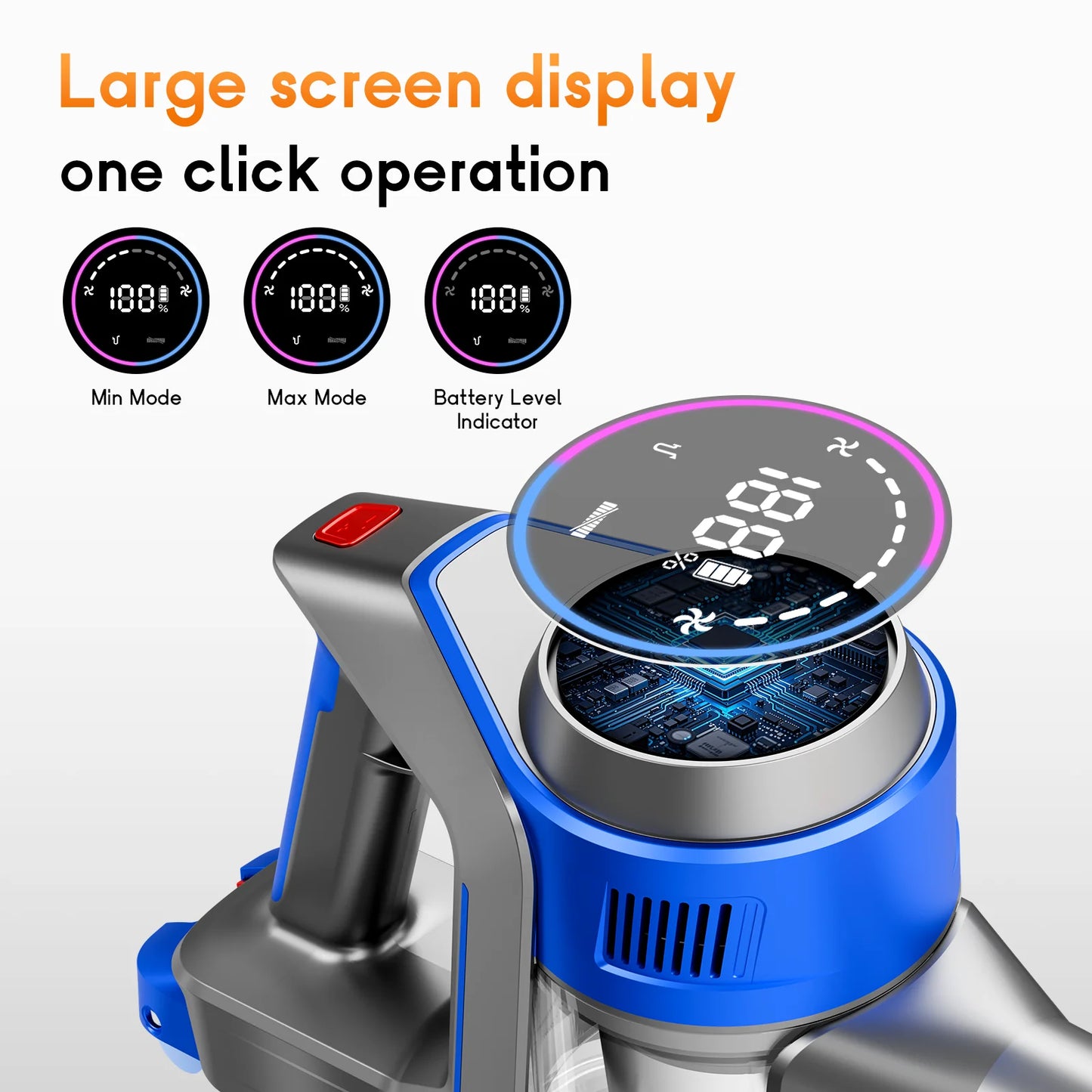 Honki Cordless Vacuum Cleaner Wet and Dry With LED Suction