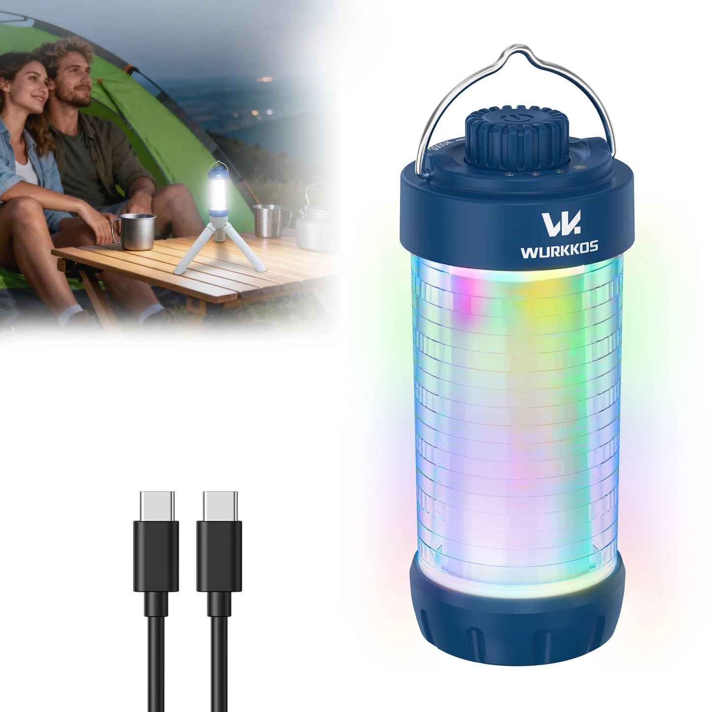Wurkkos CL01 Mini RGB 360 Degree Flashlight 550 Lumens Power Bank