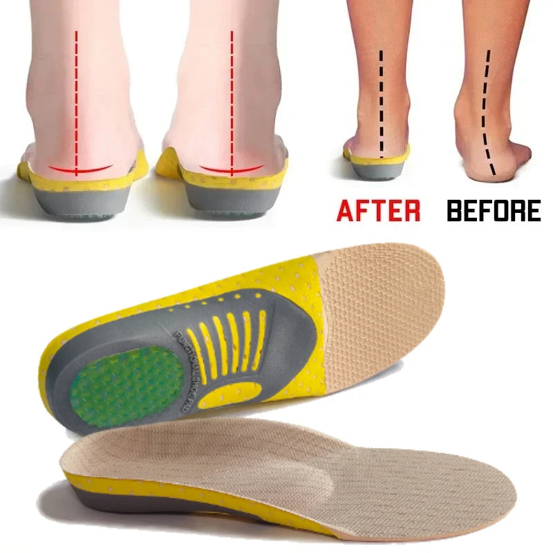 Orthotic Gel Insoles Orthopedic Flat Foot Health Sole Pad for Shoes Insert Arch Support Pad for Plantar Fasciitis Unisex Insole