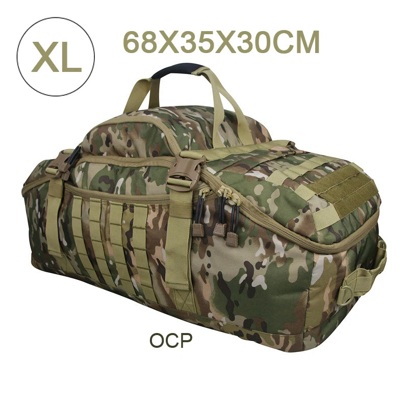 LQARMY Outdoor Mountaineering Bag Molle Tactical Backpack Hiking Camping Travel